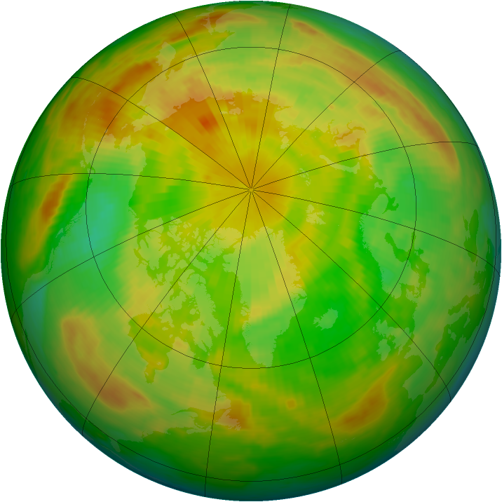 Arctic ozone map for 30 May 1983